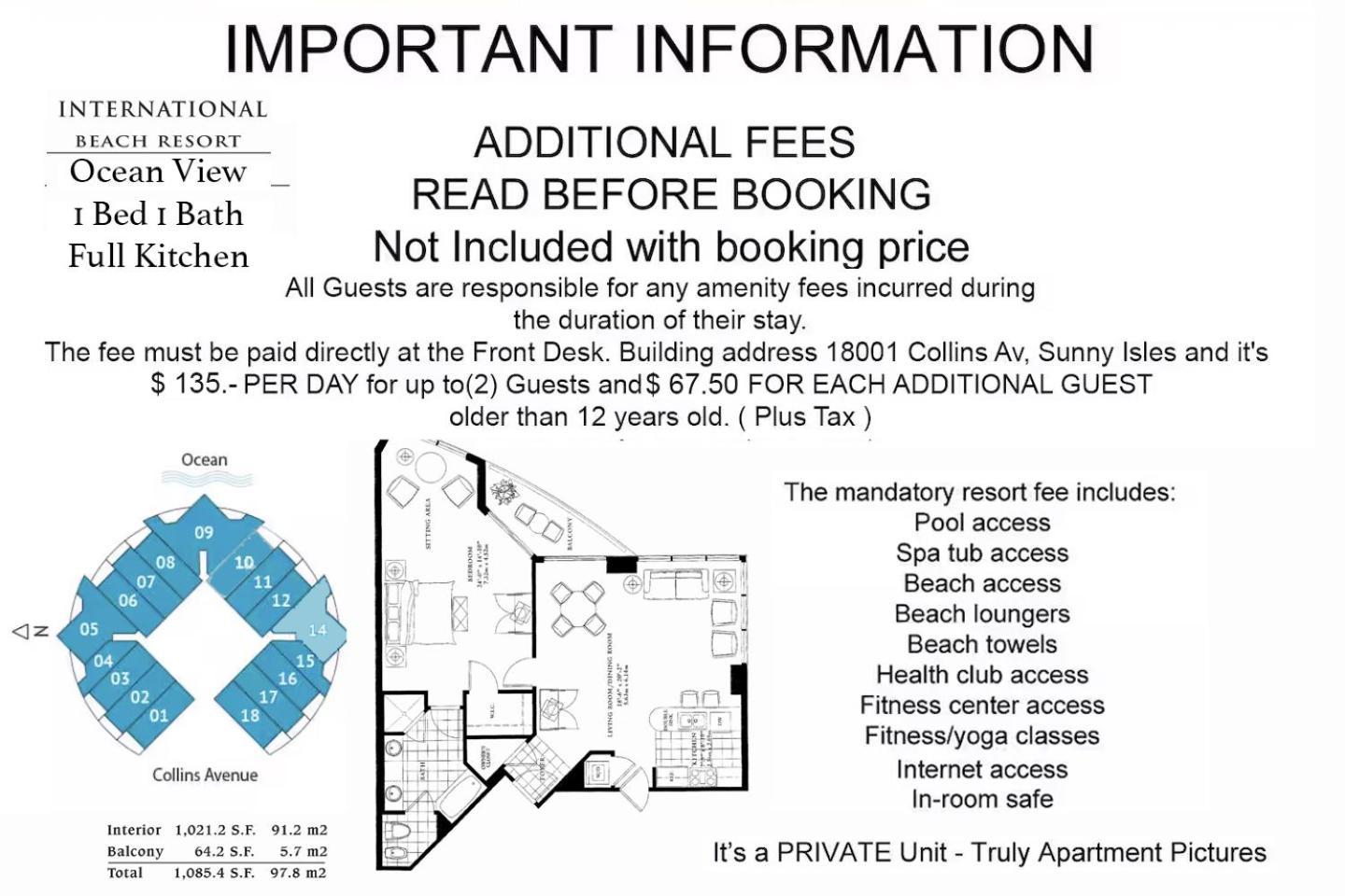 Hotel International Beach Tump Resort Ocean View 1100 Sf 1 Bed 1Bth Privately Owned Sunny Isles Маямі-Біч Екстер'єр фото